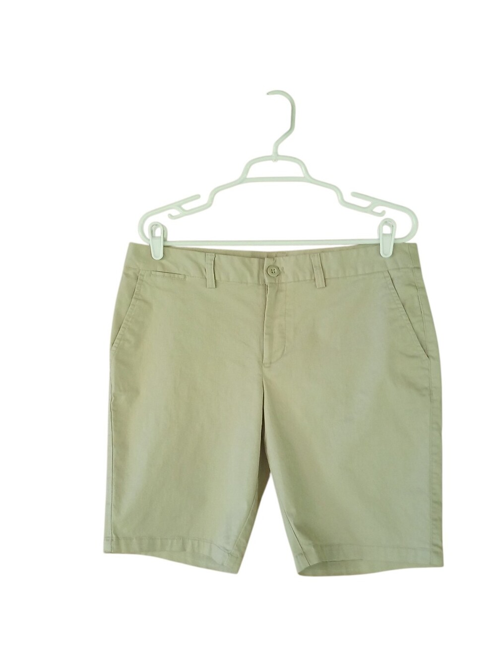 GAP Factory Tan City Mid Rise 9" Bermuda Shorts Size 10